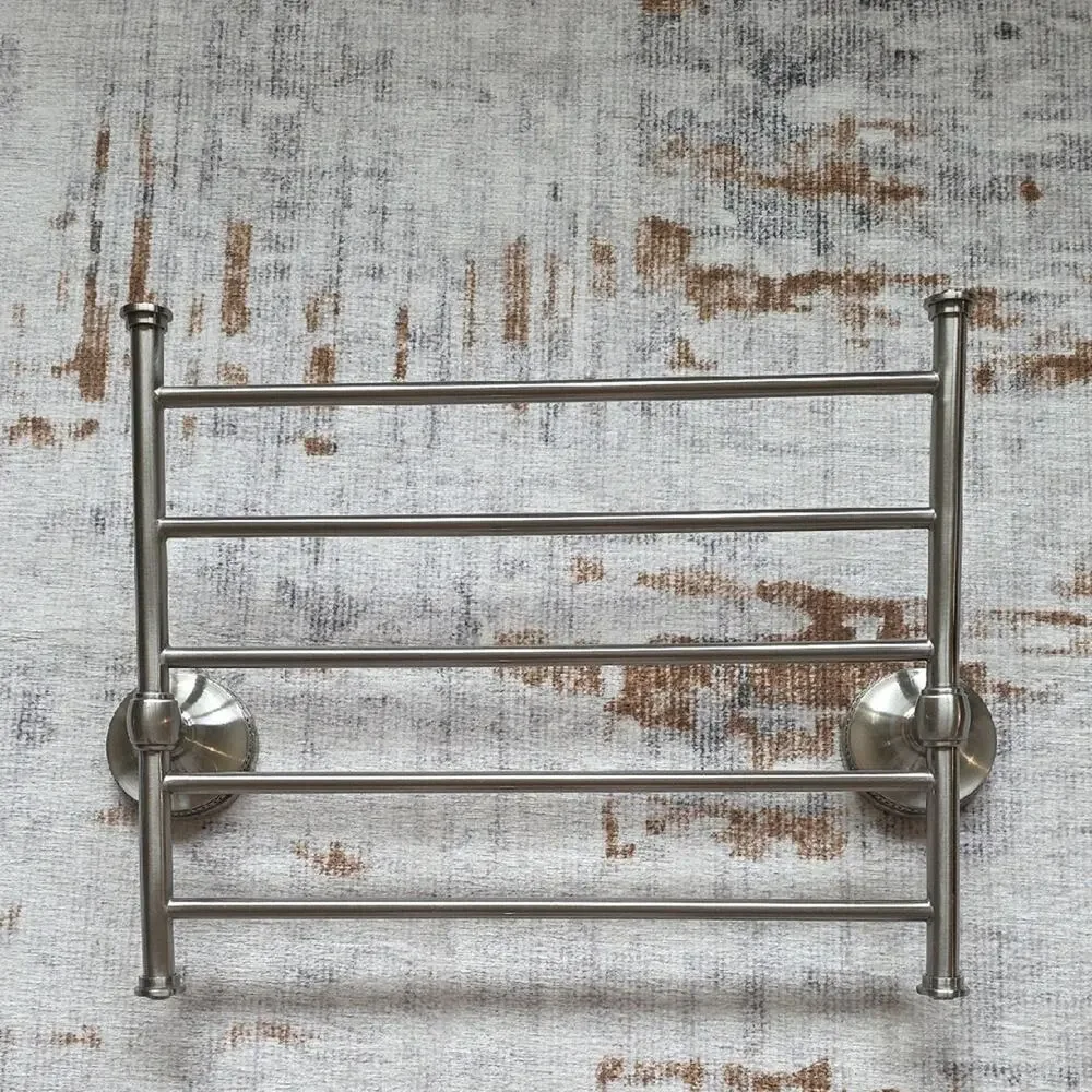 Pottery Barn Braydon Satin Nickel Wall-Mounted Magazine Newspaper Rack (Discont)